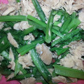 ミズちゃんマン's cooksnap of when they made ルクエで3分！小松菜とツナのニンニク和え.