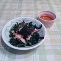 オレンジリング's cooksnap of when they made ほうれん草とツナの三杯酢あえ.