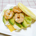 ちー（・＿・）'s cooksnap of when they made エビとアボカドの和風マヨサンド.