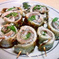 yuqino's cooksnap of when they made 太公望の秋刀魚のくるくる焼き.