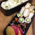 ＊923＊'s cooksnap of when they made 弁当■かにかまとオクラの海苔巻■.