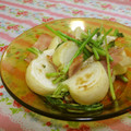 赤い電話's cooksnap of when they made まるごとカブとベーコンの炒め物.