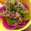 chimomomil's cooksnap of when they made マヨポンセロリ炒め☆8co.