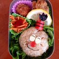 futamiu's cooksnap of when they made キテレツ大百科☆コロ助のキャラ弁.