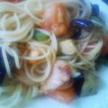 桃子san's cooksnap of when they made yu-uのパスタ　～ナス・トマト・ベーコン～.