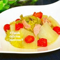 ruruchirin's cooksnap of when they made ✿白菜とトマトのレンジで和風蒸し✿.