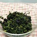 ちぃーみるく's cooksnap of when they made 捨てないで！大根の葉&皮炒め　韓国のり風.