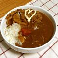 ひぴちゅー's cooksnap of when they made カレーにマヨ＆納豆.