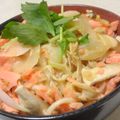 papikun's cooksnap of when they made ◎味噌バターの鮭乗っけもり丼◎.