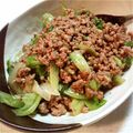 serom's cooksnap of when they made レタスのひき肉炒め.