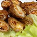 seraphicn's cooksnap of when they made めちゃうま♪豚肉キムチチーズ巻きフライ☆.