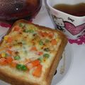 ♡おはな♡'s cooksnap of when they made スイートチリソースDEピザトースト♫♬.