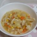 Disney♪♪'s cooksnap of when they made キャベツのコンソメスープ.