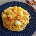 ことり会's cooksnap of when they made ぺぺたま(卵とニンニクのパスタ).