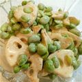 ジオ★'s cooksnap of when they made おつまみに♪レンコンと枝豆のマヨポン和え.