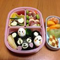 ｕｐのんｕｐ's cooksnap of when they made くまもんキャラ弁当★.