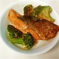 あさここなっつ's cooksnap of when they made ♡◎鮭とブロッコリー簡単ごまだれ和え.