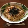 おーちゃん＠'s cooksnap of when they made 鍋を使わない！明太子納豆パスタ.