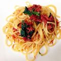 ゆいか＜コ：彡's cooksnap of when they made 簡単☆コンビーフとほうれん草のパスタ.