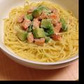 ティファニ〜's cooksnap of when they made サーモンとアボカドのクリームスパゲティ♡.
