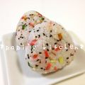papikun's cooksnap of when they made ☆ちくわおにぎり②☆（紅生姜）.