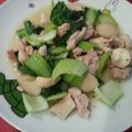 パカネ's cooksnap of when they made 鶏肉とチンゲンサイの塩炒め.