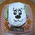 くまタン☆'s cooksnap of when they made 祝♪１歳 わんわん バースデーケーキ.