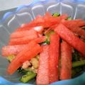 maruru-nn's cooksnap of when they made スイカの塩昆布ツナ和え.