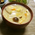 時花菜's cooksnap of when they made ☆野菜たっぷり☆かす汁.