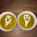 いぬじょん's cooksnap of when they made ハロウィンおばけのかぼちゃスープ.