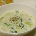 なるchan's cooksnap of when they made 白菜とベーコンのホットミルクスープ.