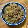 ハクミオ's cooksnap of when they made ☆豚肉&大根だけ！簡単甘辛炒め☆.