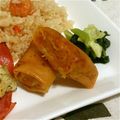 2児ママみきてぃ's cooksnap of when they made カボチャの煮物リメイク♡春巻き♡.