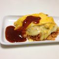 mayu0218's cooksnap of when they made 簡単チーズＩＮオムライス（手作りソース付.