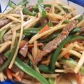 kirakira34's cooksnap of when they made 青椒肉絲.