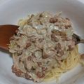 vivi0203's cooksnap of when they made 絶品♥ツナ&納豆の玉葱パスタ♥.
