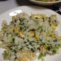 まかろん＆もり's cooksnap of when they made かぶの葉☆鶏そぼろチャーハン.