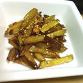 yuqino's cooksnap of when they made サツマイモきんぴら.