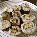 chumari's cooksnap of when they made ロール寿司 裏巻きの巻き方✿シリコン利用.