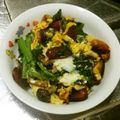 meff's cooksnap of when they made ほうれん草✿しめじ✿ウインナー✿卵炒め♡.