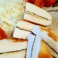 レイア♪'s cooksnap of when they made チーズ&ハム、海苔のはんぺんサンド.