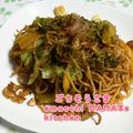 えまっちママ's cooksnap of when they made ✿Wソースで♡屋台風の焼きうどん✿.