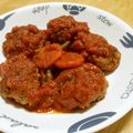 puniＫ's cooksnap of when they made 簡単 野菜たっぷりトマト煮込みハンバーグ.