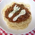 りらっくまま☆'s cooksnap of when they made ミートソーススパゲッティ.