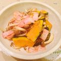 usaco3's cooksnap of when they made 南瓜としめじのガーリックソテー.
