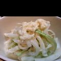 めろんそーだ☆'s cooksnap of when they made 大根とセロリのホタテマヨサラダ.
