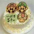 あいあい811's cooksnap of when they made 誕生日ケーキ～チョコプレート～マリオ.