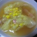 ちゃんちゃん。's cooksnap of when they made 簡単♪ベーコンとキャベツのコンソメスープ.
