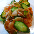 horseland's cooksnap of when they made 簡単☆キュウリと玉ねぎのキムチ和え☆.