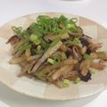 Hoink's cooksnap of when they made 大根✿揚げ玉塩昆布炒め.